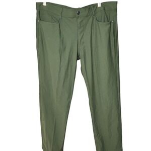SwissTech Mens 38x30 Olive Green Golf Pants‎ Stretch Casual Work Trousers